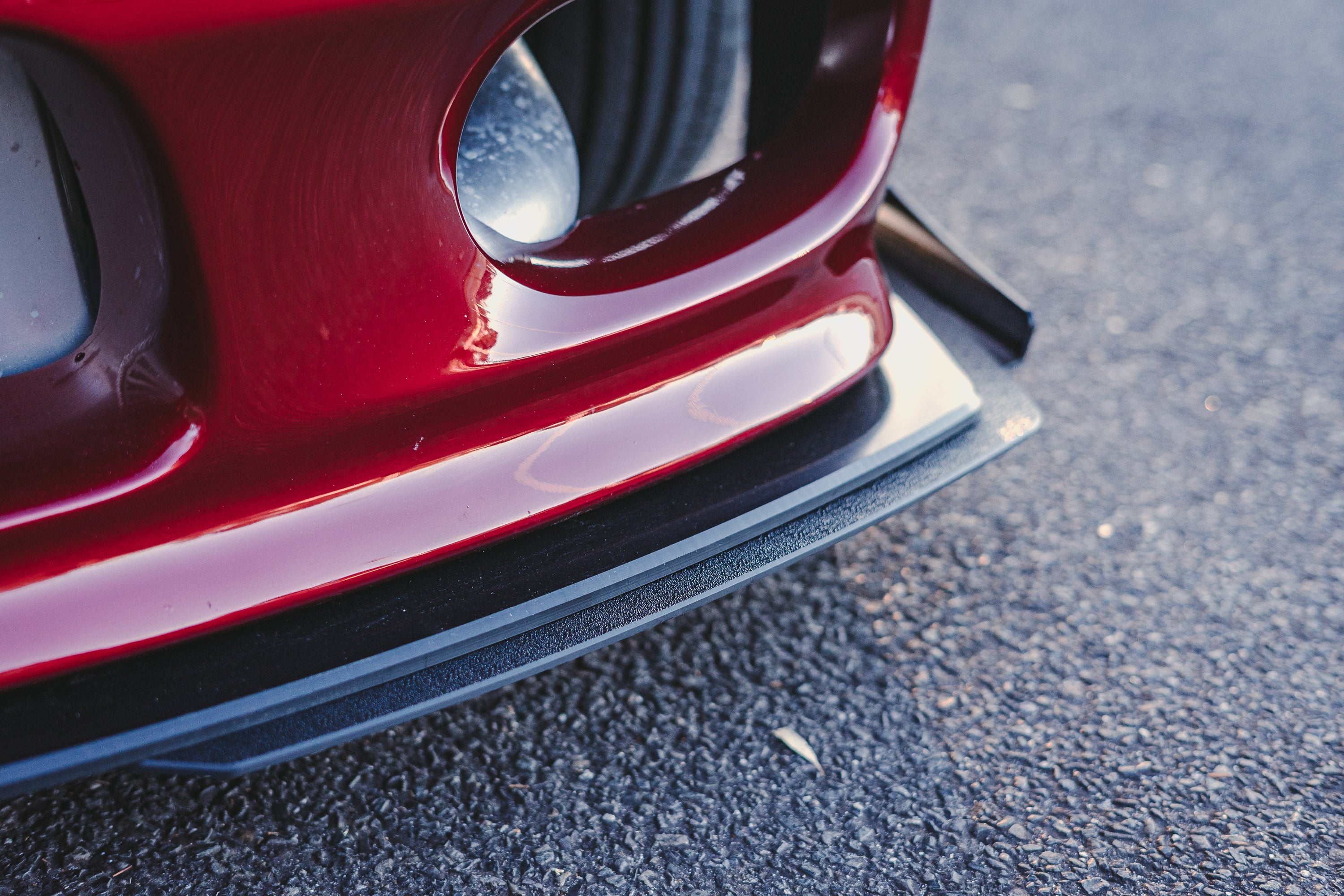 EX-DISPLAY - S15 / 200SX Front Lip Splitter (For Standard Front Bar) - TEXTURED MATTE BLACK