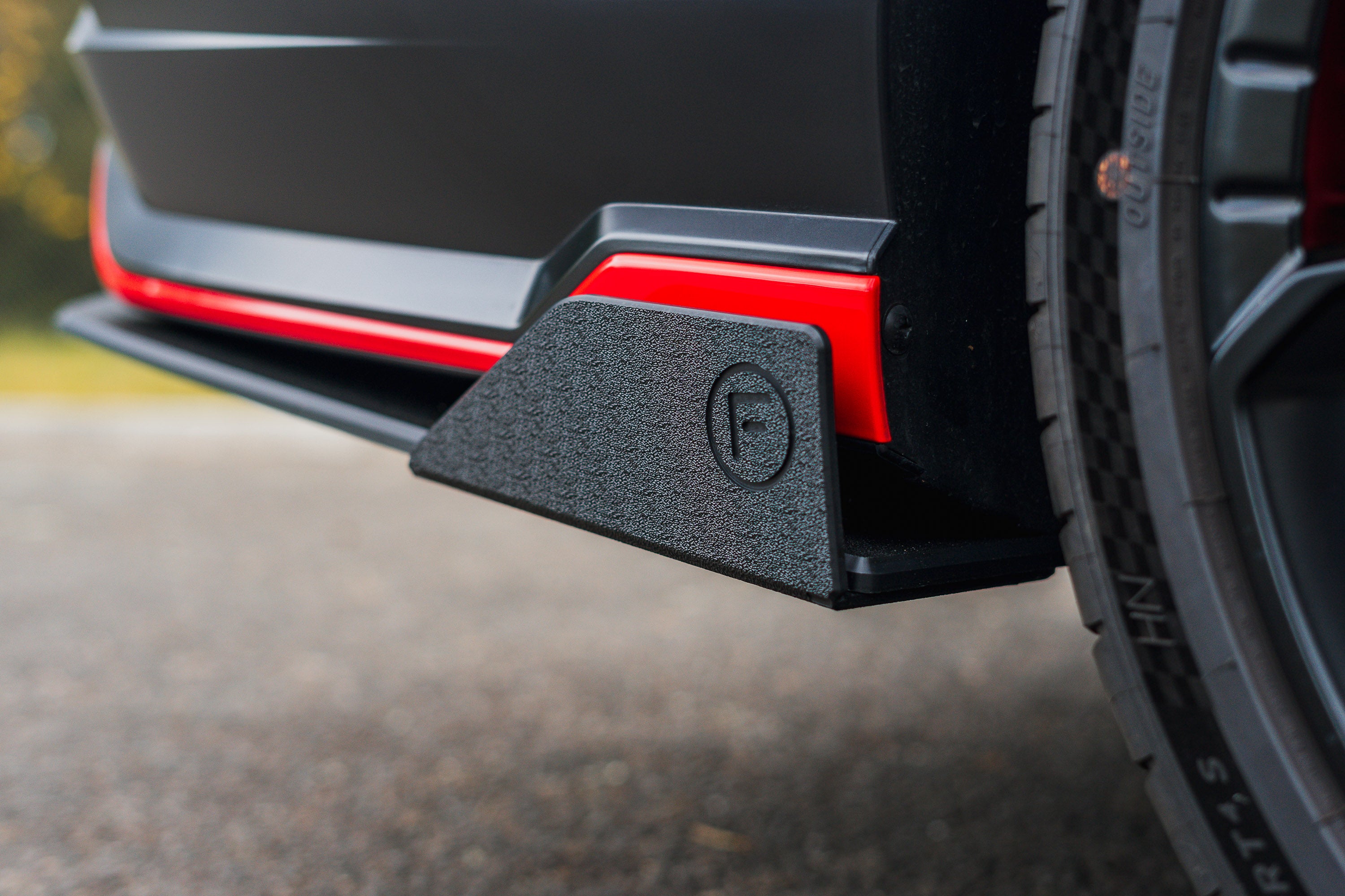 DEMO STOCK - CN7 V2 i30N Sedan FL 2024 Rear Spats (Pair) - GLOSS BLACK