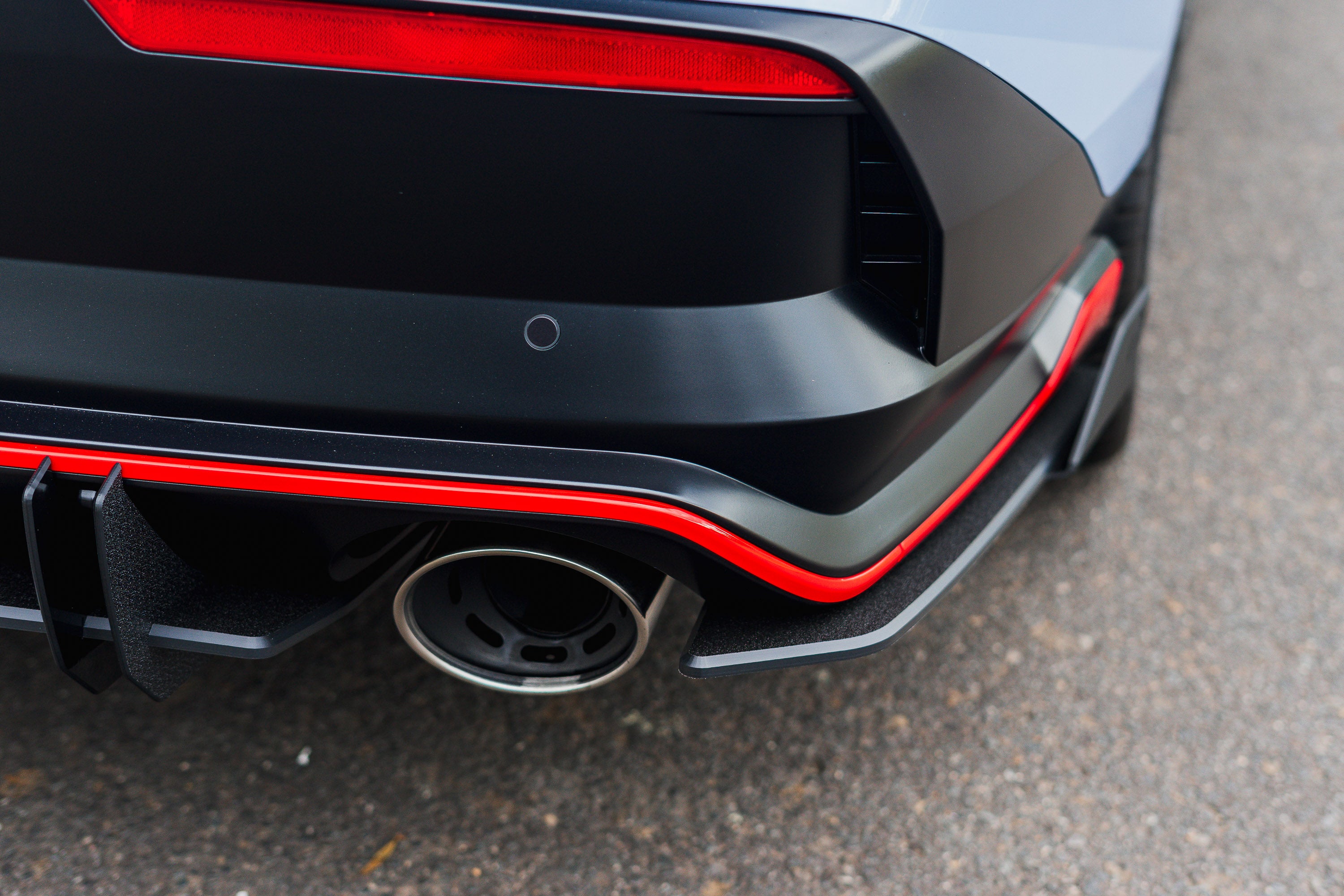 DEMO STOCK - CN7 V2 i30N Sedan FL 2024 Rear Spats (Pair) - GLOSS BLACK