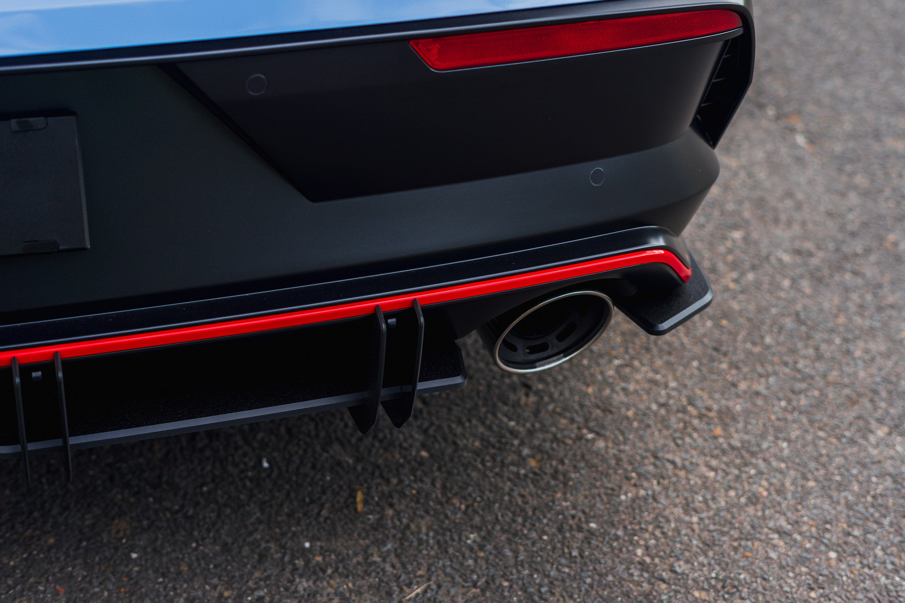 DEMO STOCK - CN7 V2 i30N Sedan FL 2024 Rear Spats (Pair) - GLOSS BLACK