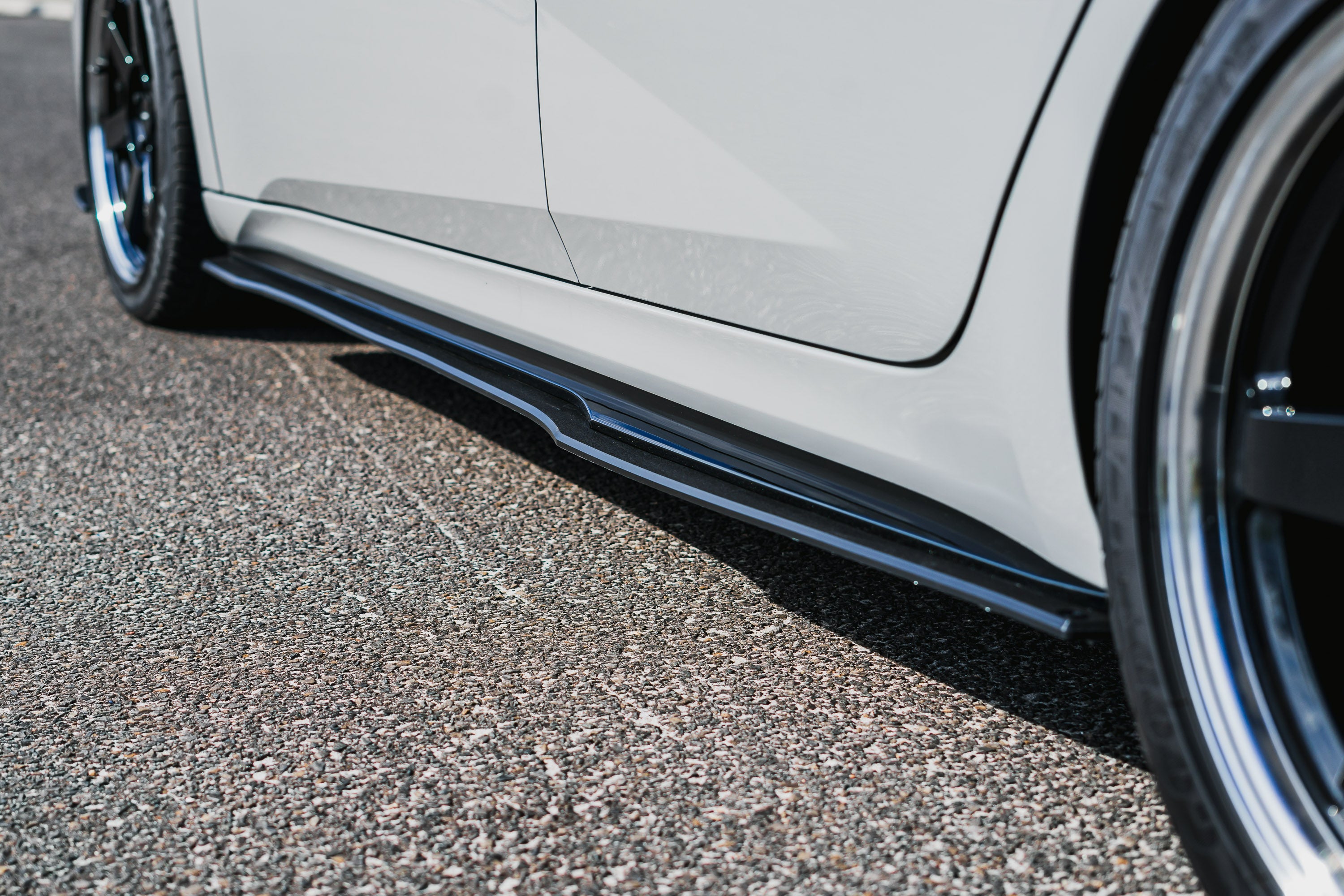 DEMO STOCK - Hyundai CN7 V2 i30 N-Line Sedan FL 2025 Side Skirt Splitters (Pair) - GLOSS BLACK