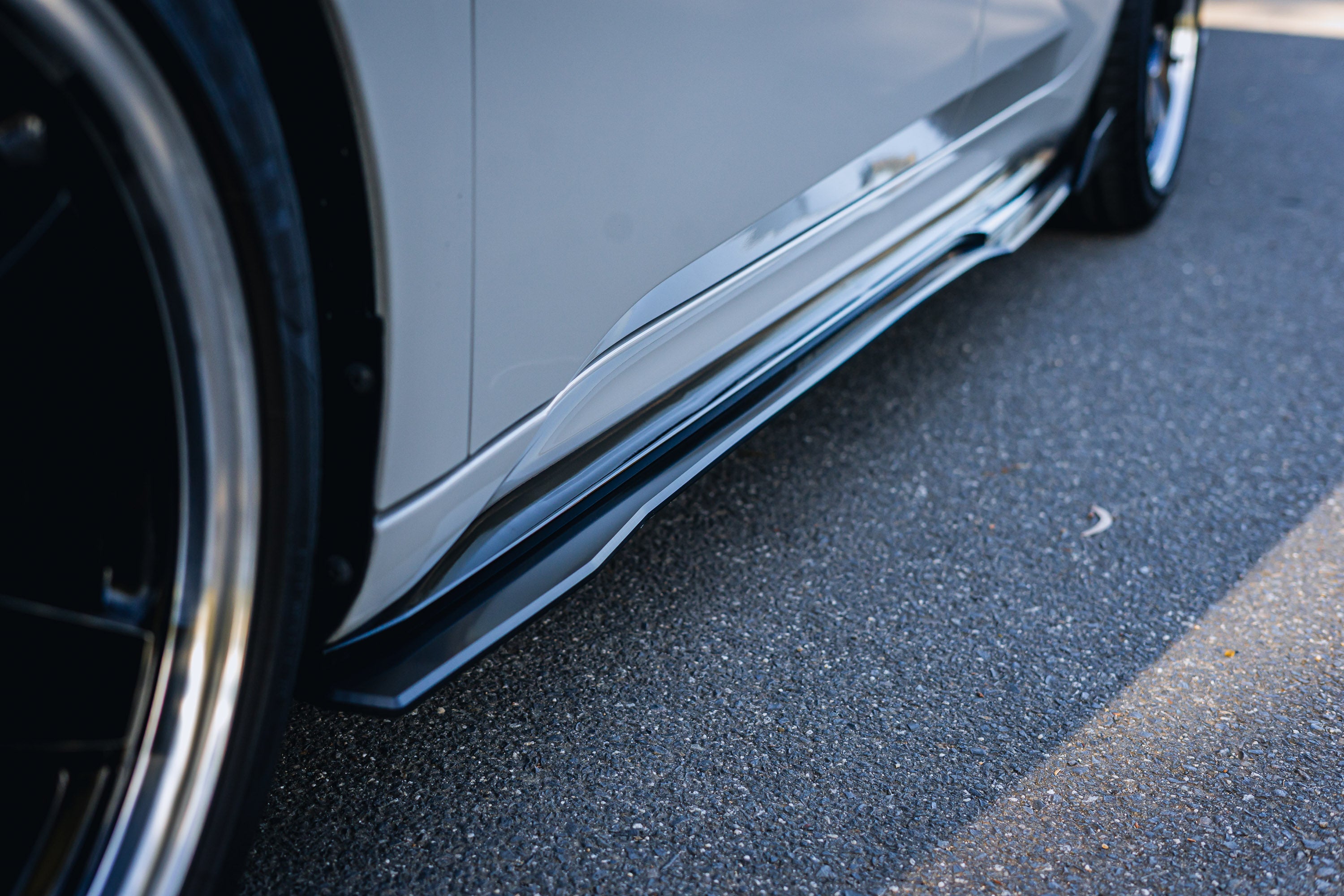 DEMO STOCK - Hyundai CN7 V2 i30 N-Line Sedan FL 2025 Side Skirt Splitters (Pair) - GLOSS BLACK