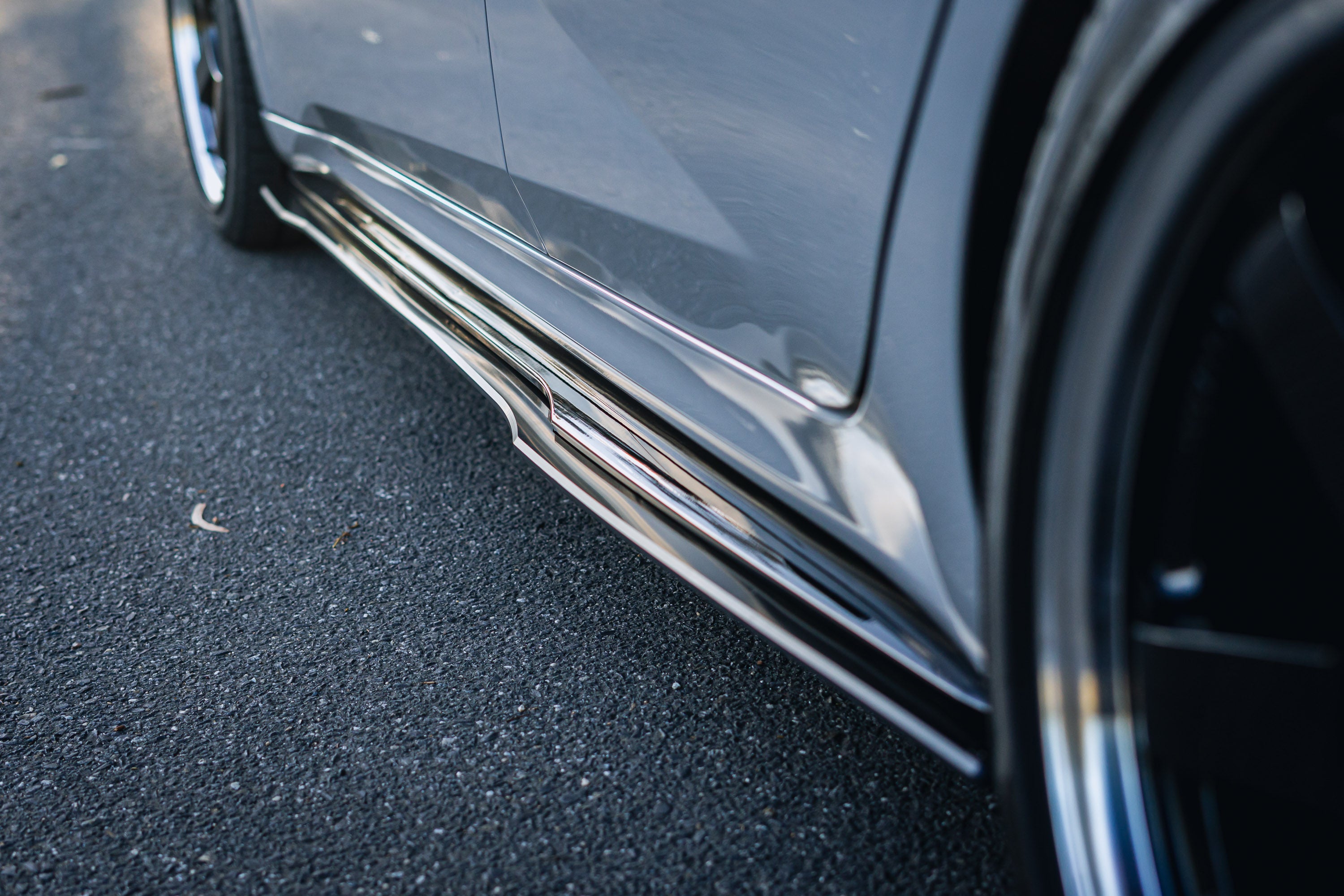 DEMO STOCK - Hyundai CN7 V2 i30 N-Line Sedan FL 2025 Side Skirt Splitters (Pair) - GLOSS BLACK
