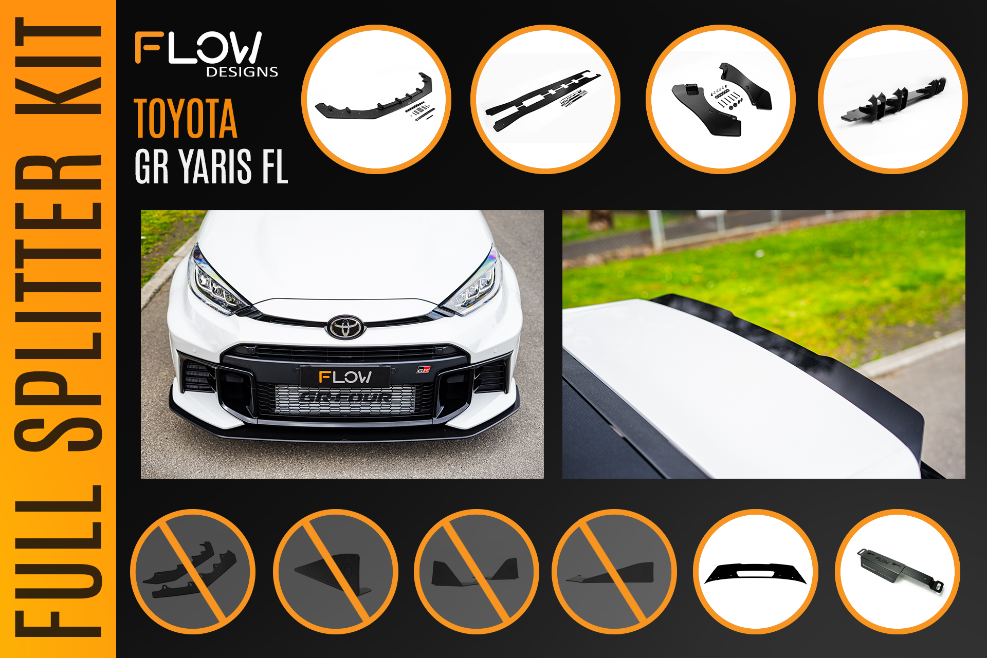 Toyota Yaris GR Gen2 2025 Full Lip Splitter Kit