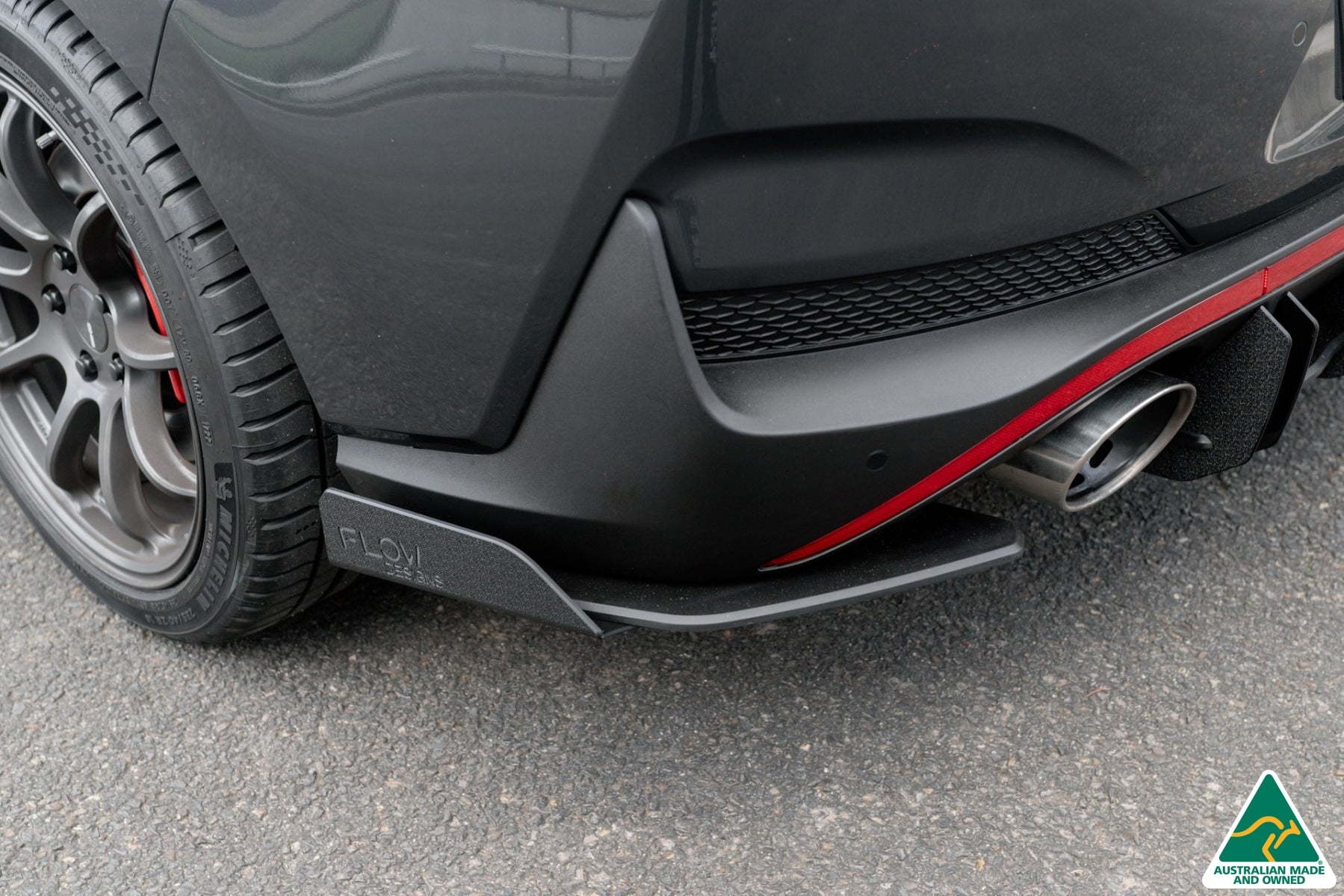 DEMO STOCK - i30N Fastback PD FL 2022+ Rear Spats (Pair) - GLOSS BLACK