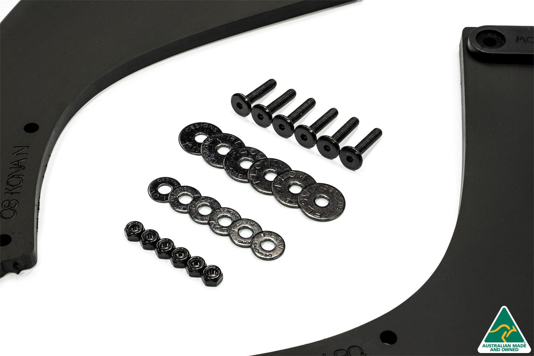 DEMO STOCK - Kona N Rear Spats (Pair) - GLOSS BLACK