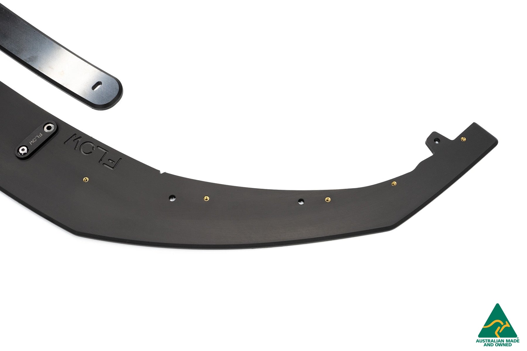 DEMO STOCK - i30 SR Hatch (2017-2018) Front Lip Splitter & Mounting Brace - GLOSS BLACK