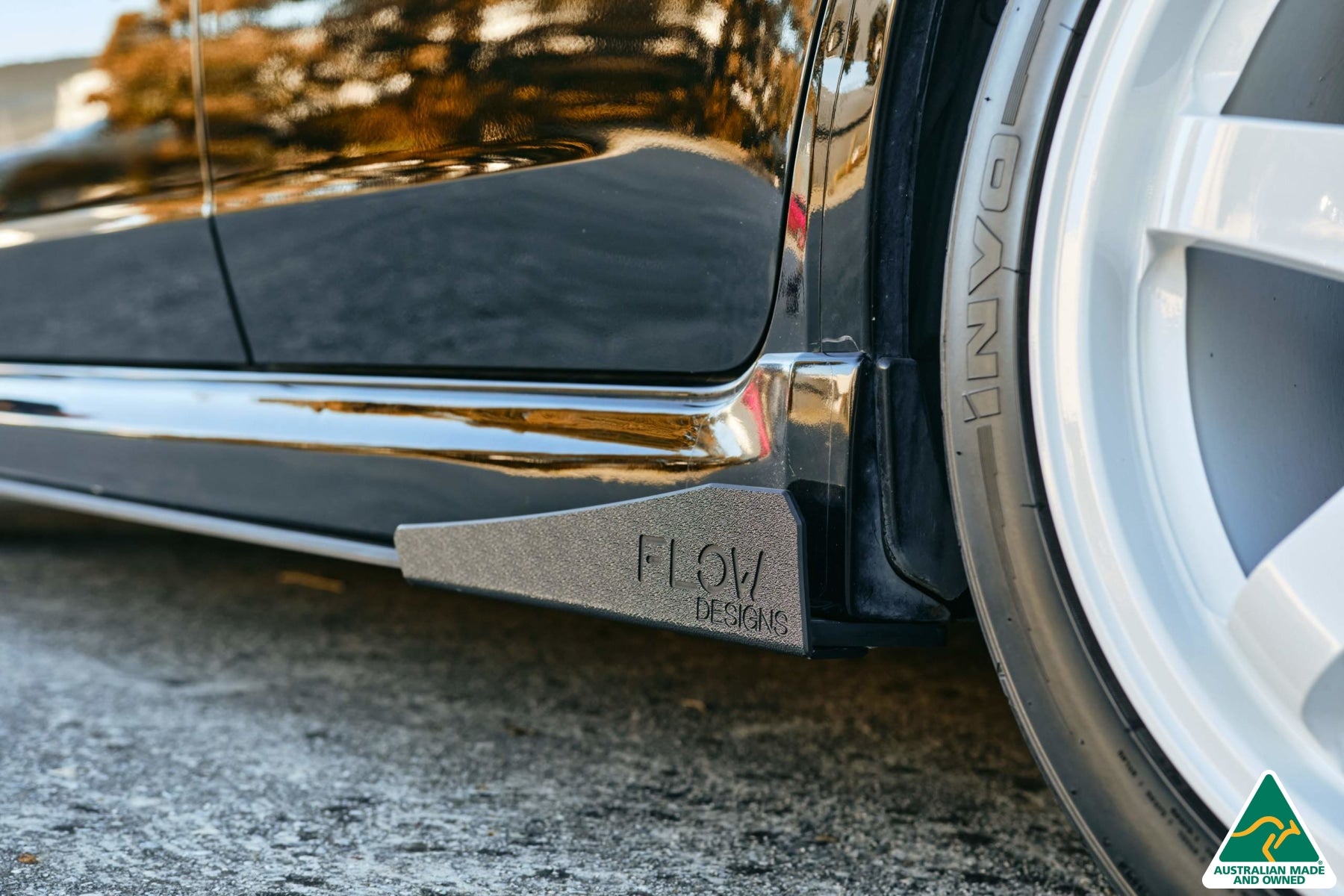 EX-DISPLAY - Impreza WRX/RS G3 Hatch/Sedan PFL Side Skirt Splitters (Pair) - TEXTURED MATTE BLACK