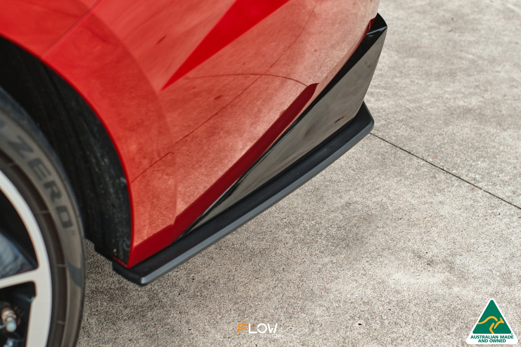 DEMO STOCK - CN7 i30 N Line Sedan 2020 - 2022 Rear Spats (Pair) - GLOSS BLACK