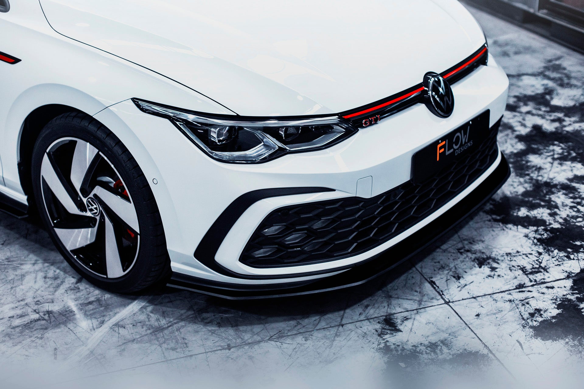 MK8 Golf GTI Front Lip Splitter & Bumper Reinforcement Plate