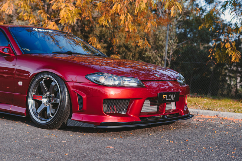 (Demo Stock) S15 / 200SX Aero Front Lip Splitter V3 (For Aero Front Bar) GLOSS BLACK