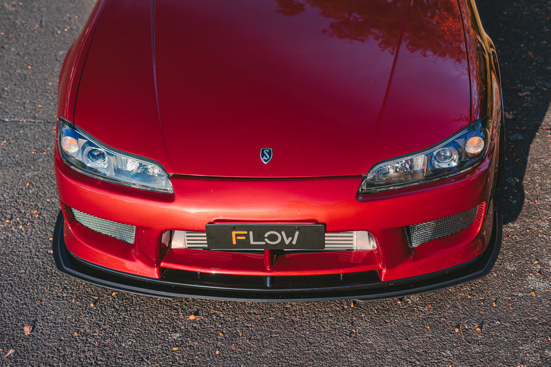 S15 / 200SX Full Lip Splitter Set (Aero or Standard) GLOSS BLACK