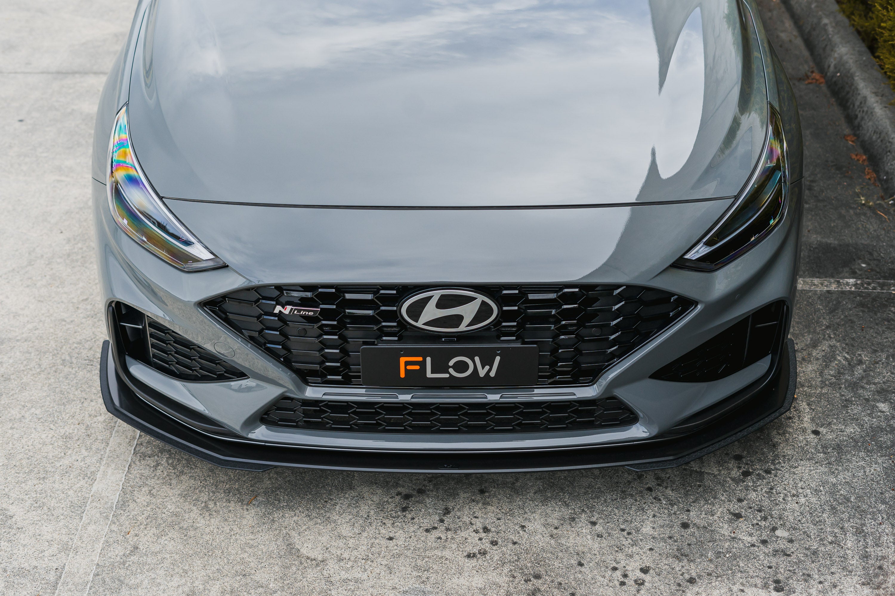 i30N-Line Hatch PDe.V6 FL 2024+ Front Lip Splitter Extensions (Pair)