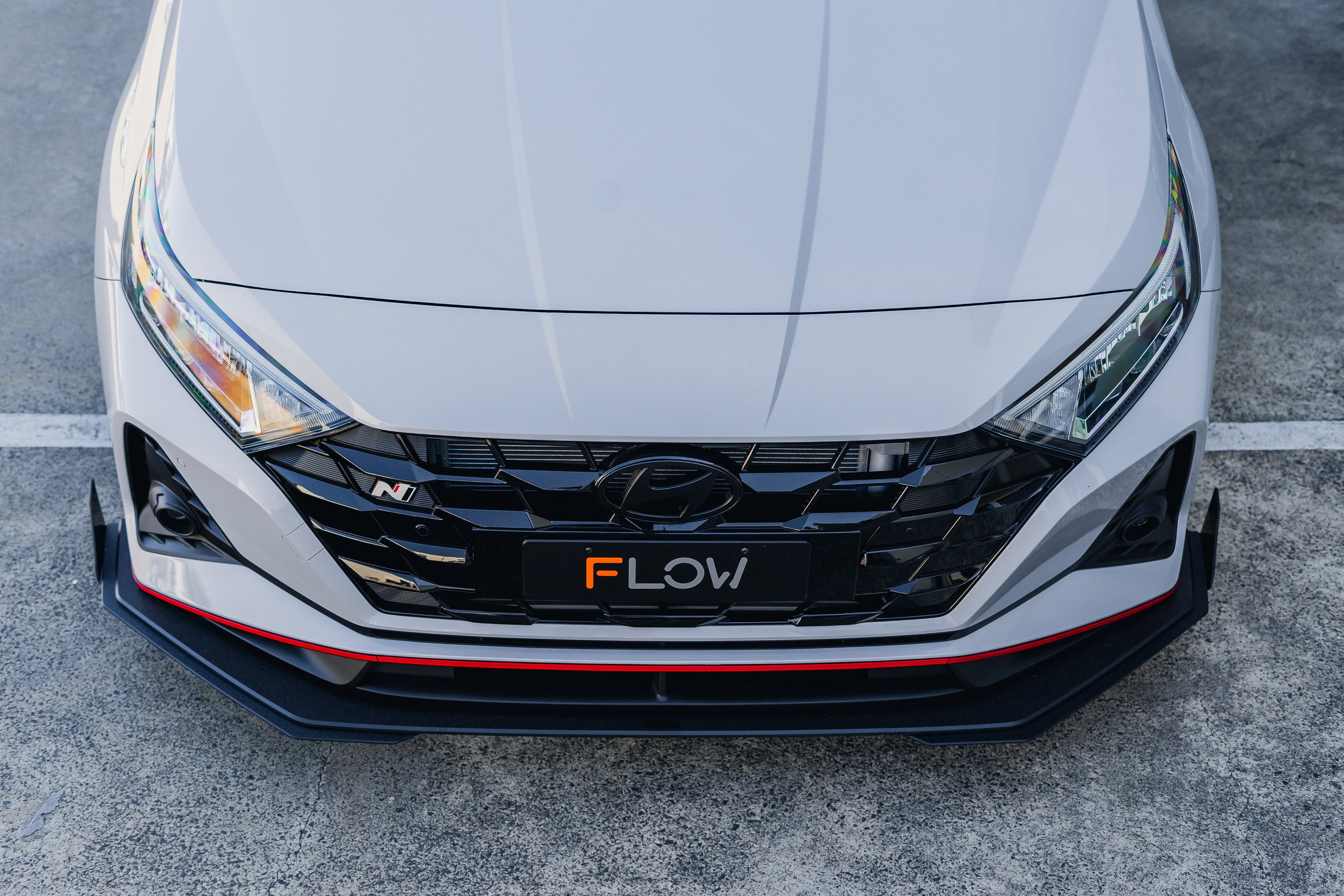 i20 N BC3 Facelift - Front Lip Splitter & Mounting Brackets