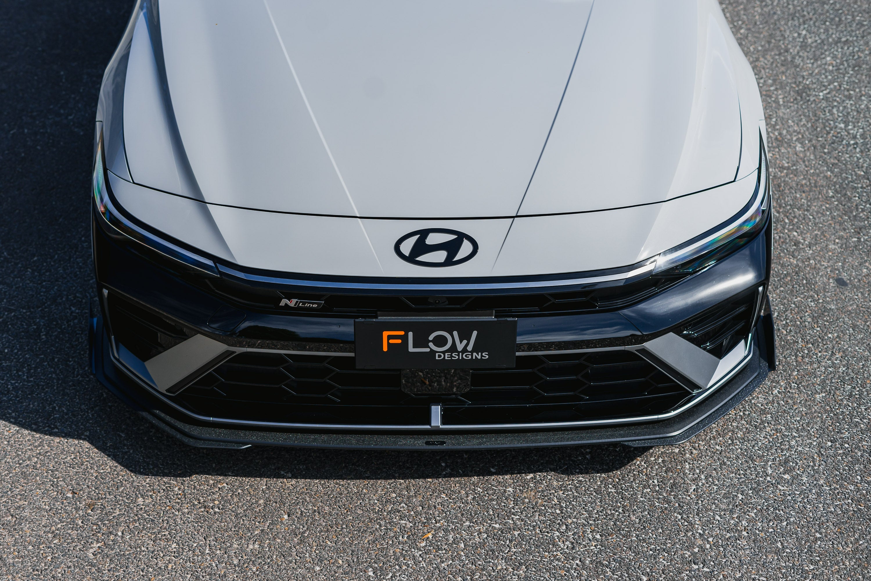 Hyundai CN7 V2 i30 N-Line Sedan FL 2025 Front Lip Splitter Extensions (Pair)
