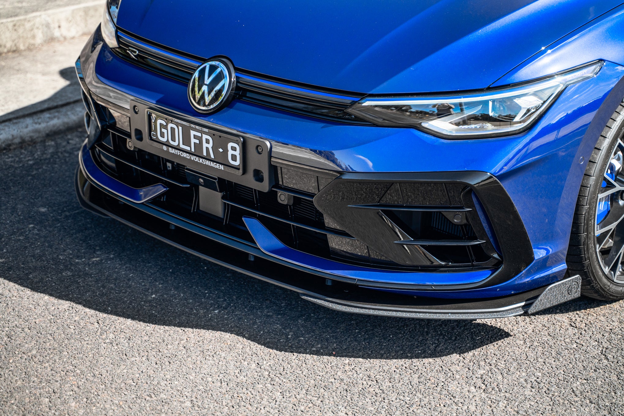 MK8.5 Golf R Chassis Mounted Front Lip Splitter