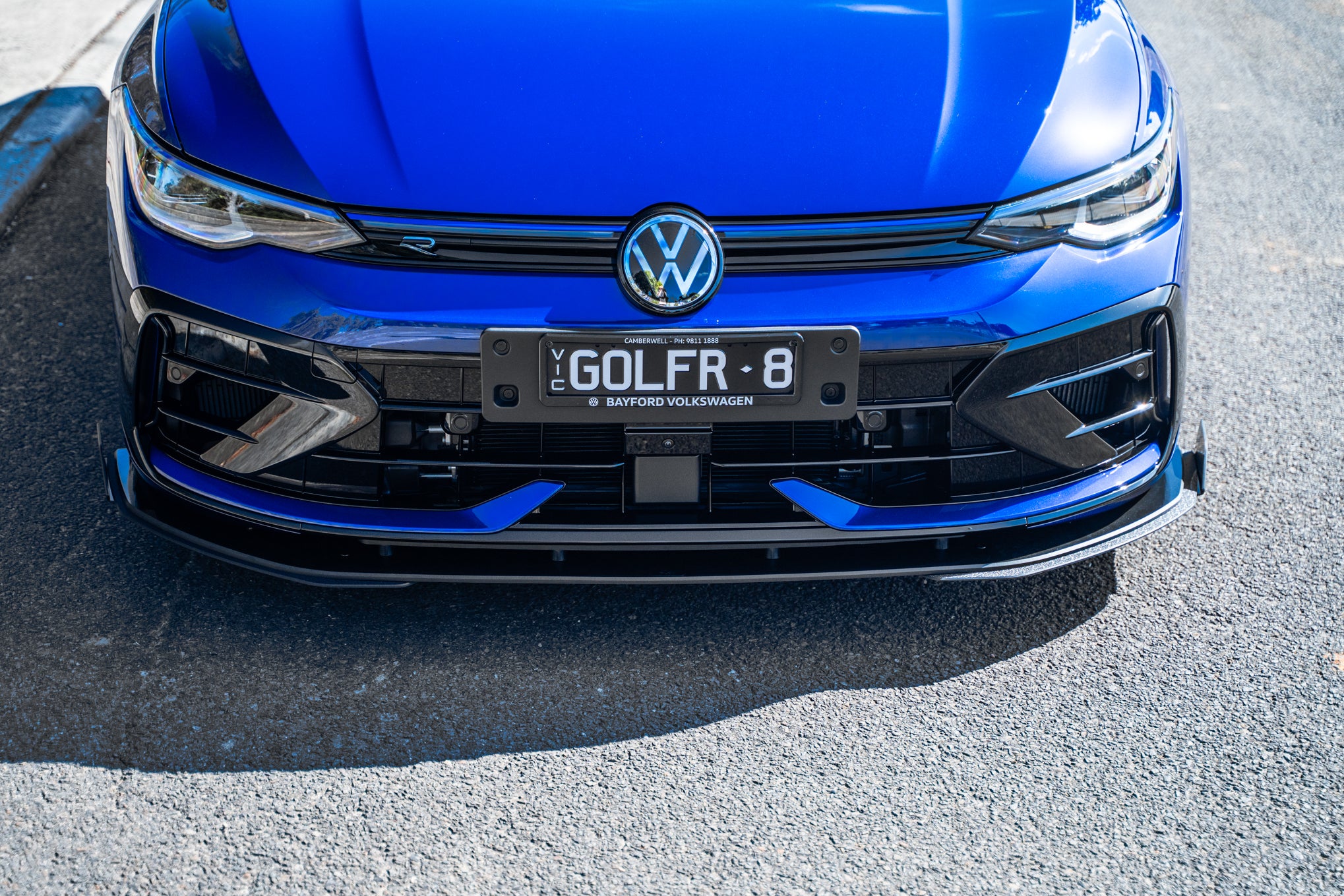 MK8.5 Golf R Chassis Mounted Front Lip Splitter