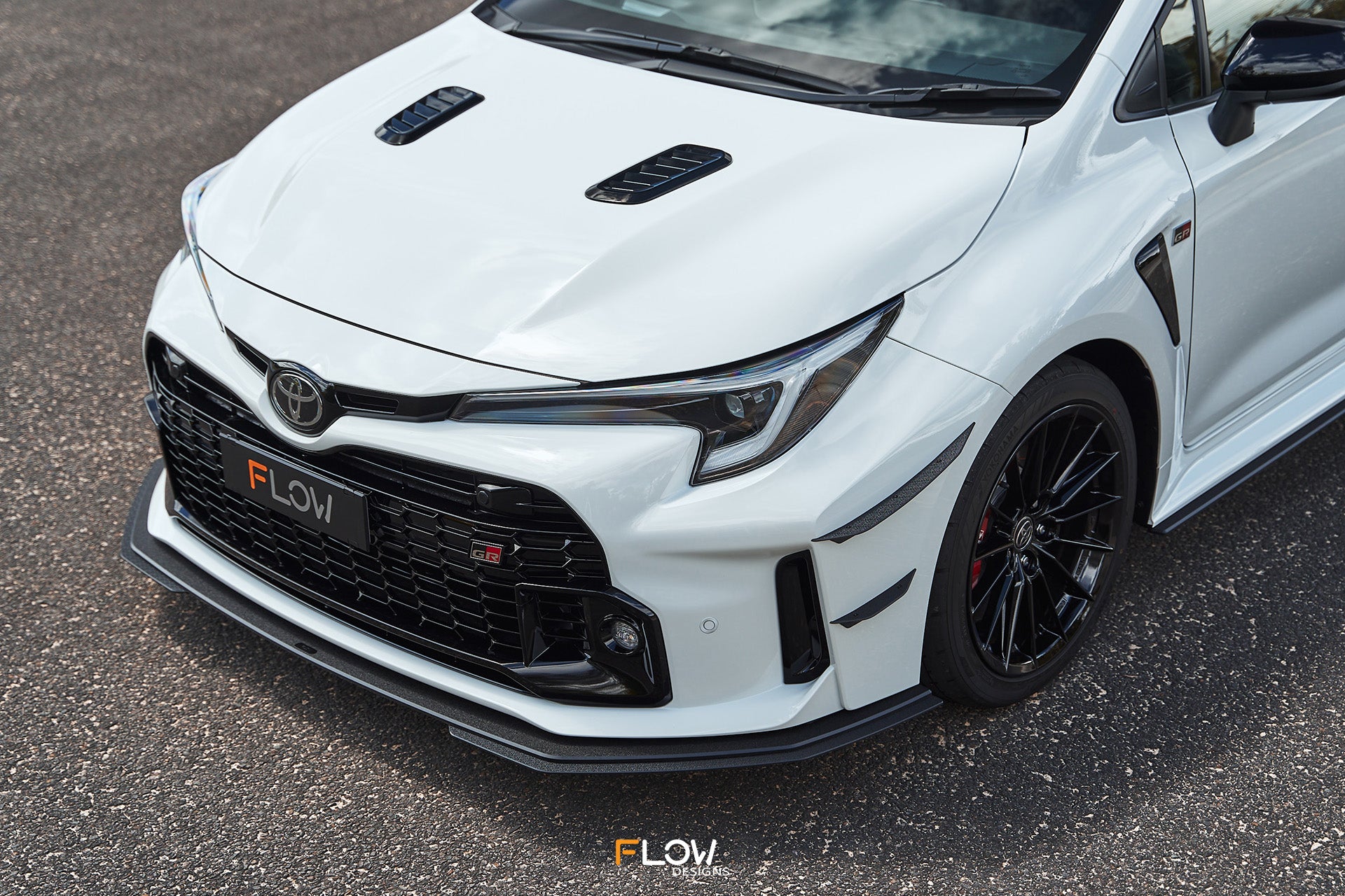 Corolla GR Chassis Mounted Front Lip Splitter (TEXTURED)