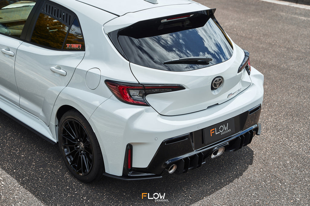 Vis Racing Gr Corolla Rear Diffuser Buy Toyota Corolla GR Flow-Lock Rear Diffusers (TEXTURED) Online | Flow ...