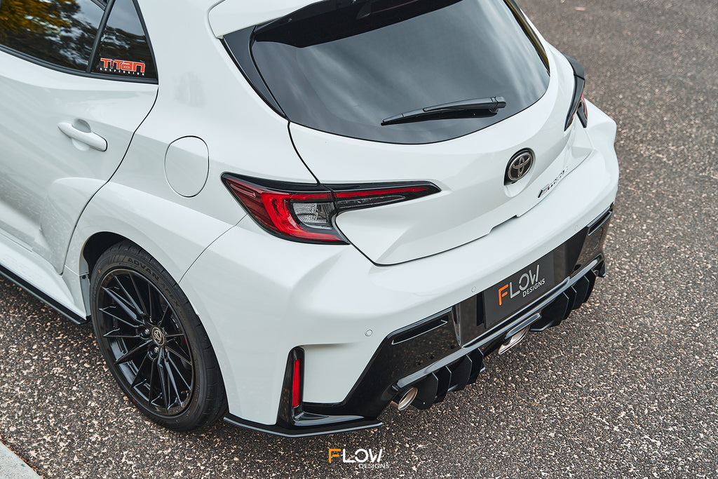 Vis Racing Gr Corolla Rear Diffuser Buy Toyota Corolla GR Flow-Lock Rear Diffusers (GLOSS) Online | Flow ...
