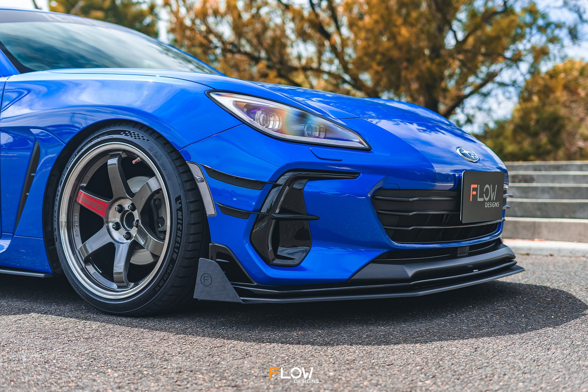 ZD8 BRZ STI Front Lip Splitter (TEXTURED)