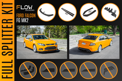 Ford Falcon FG MK2 Full Lip Splitter Set
