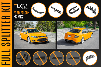 Ford Falcon FG MK2 Full Lip Splitter Set