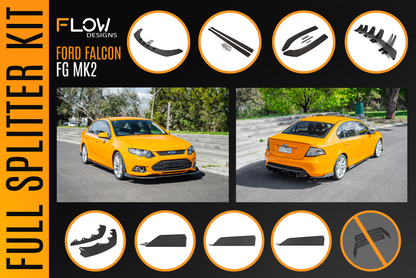 Ford Falcon FG MK2 Full Lip Splitter Set