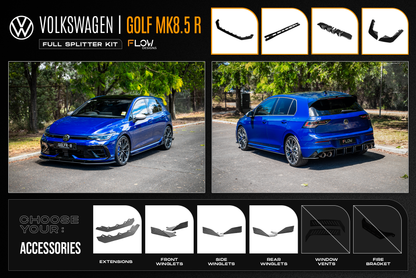 MK8.5 Golf R Full Lip Splitter Set