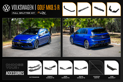 MK8.5 Golf R Full Lip Splitter Set