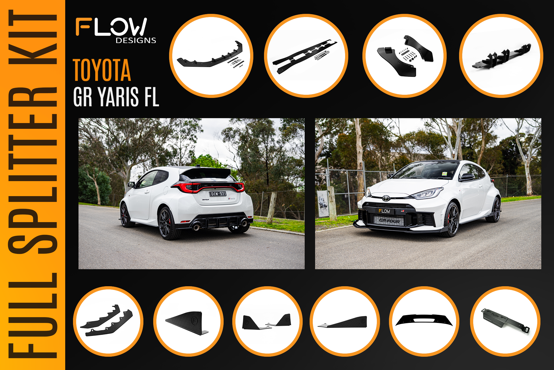 Toyota Yaris GR Gen2 2025 Full Lip Splitter Kit