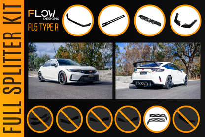 Honda FL5 Civic Type R - Full Lip Splitter Set