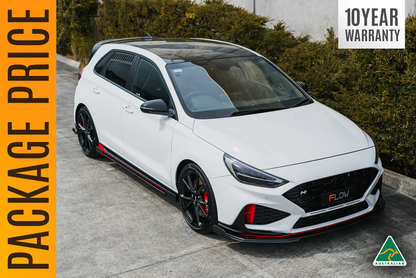 i30N Hatch PDE V6 FL2 2025 Full Lip Splitter Set