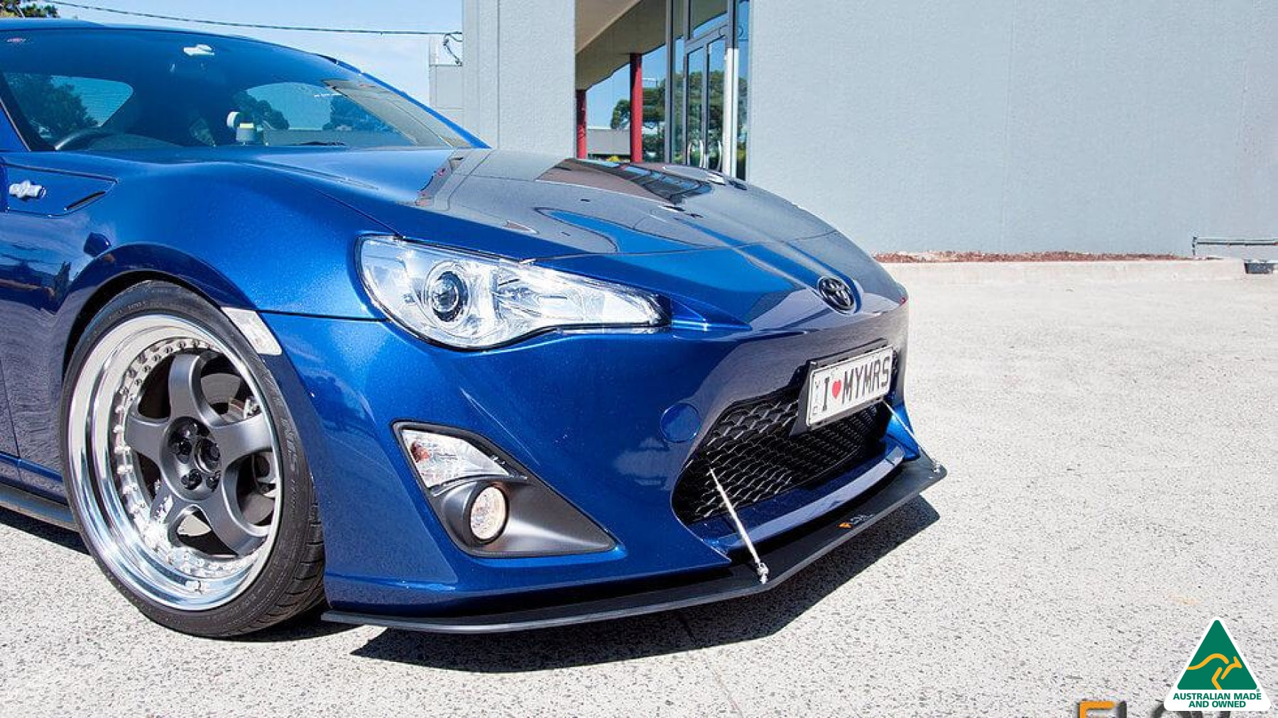 Blue Toyota 86 Front Splitter