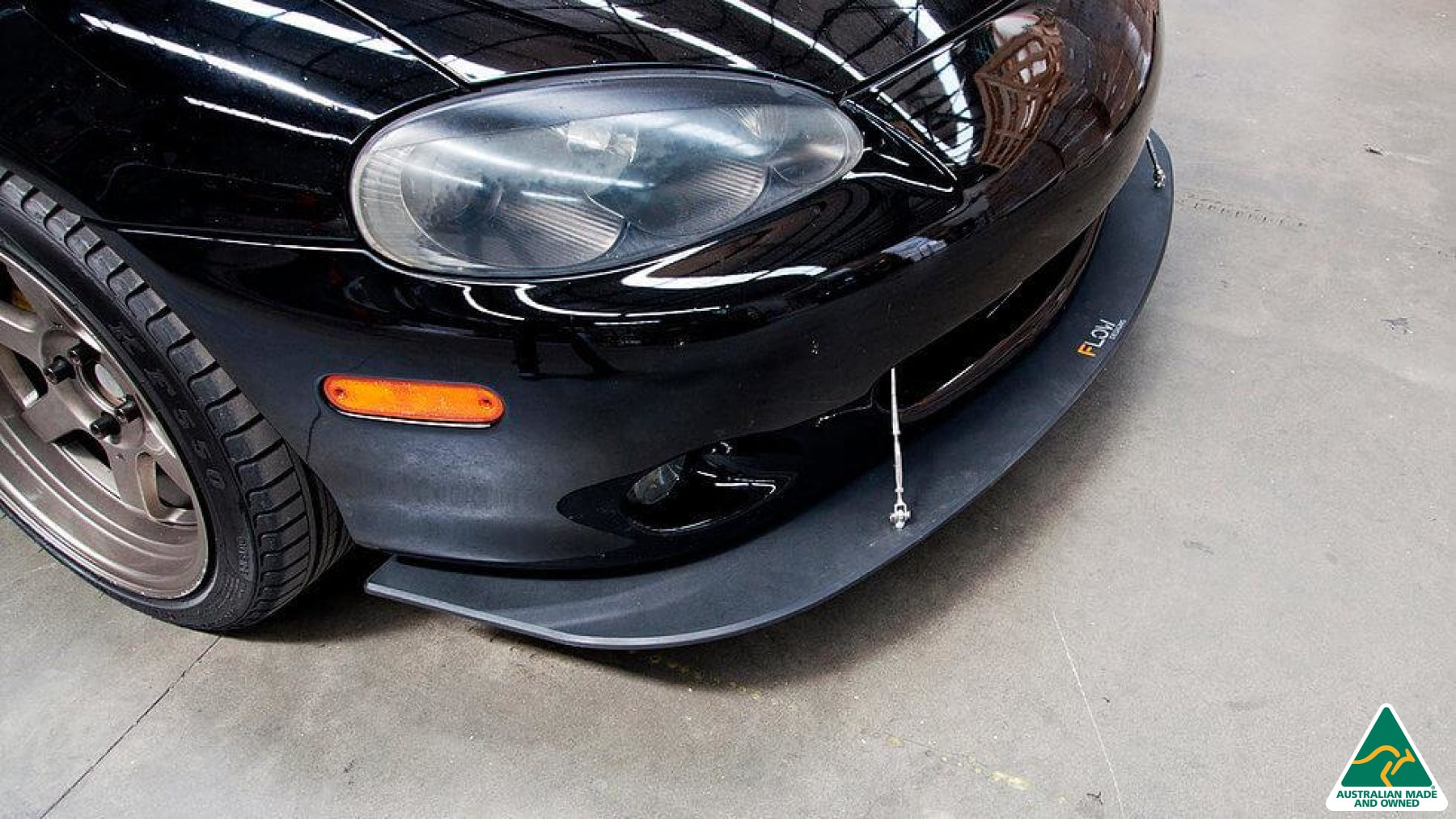 Black Mazda MX-5 NB Miata Front Lip Splitter