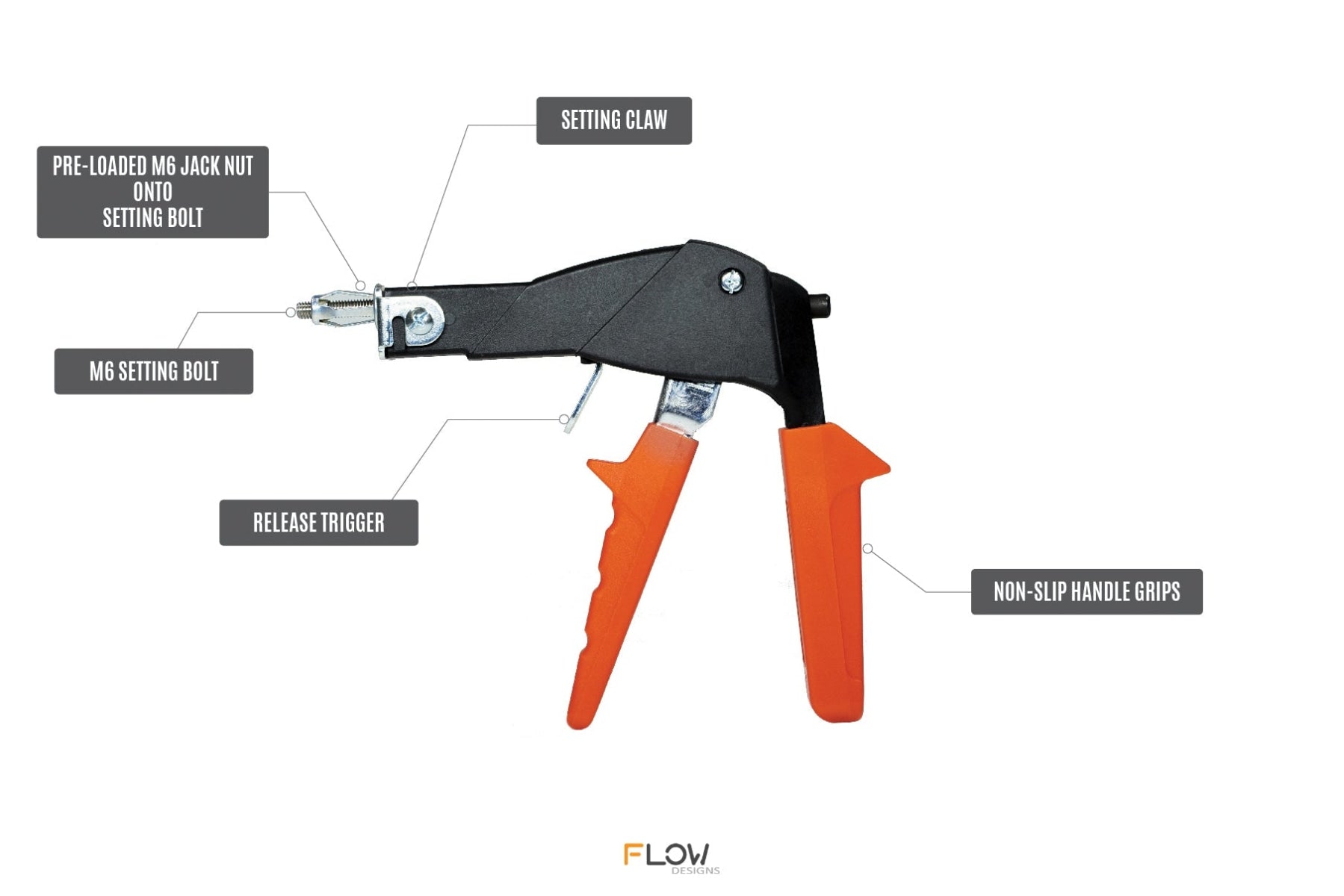 Heavy Duty Jack Nut Setting Gun