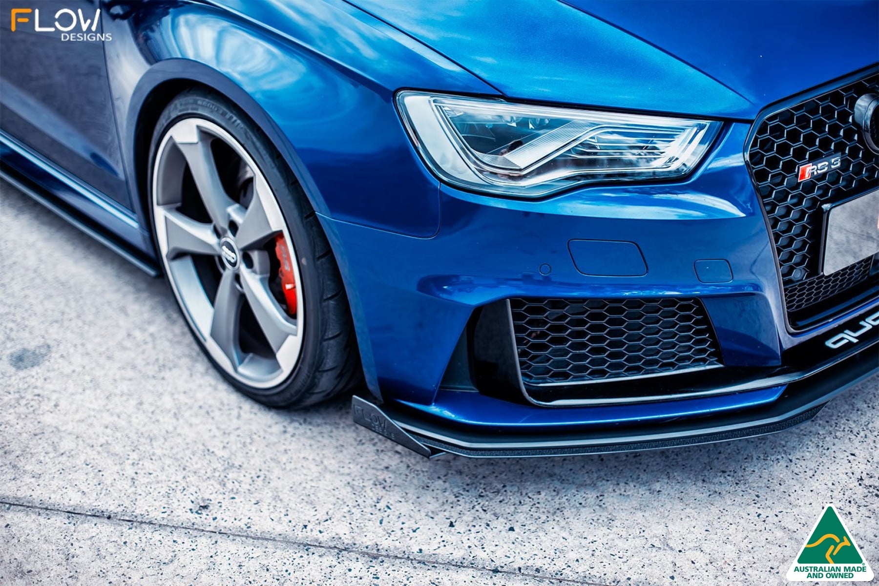 RS3 8V Sportback (Pre-Facelift) Front Lip Splitter V3