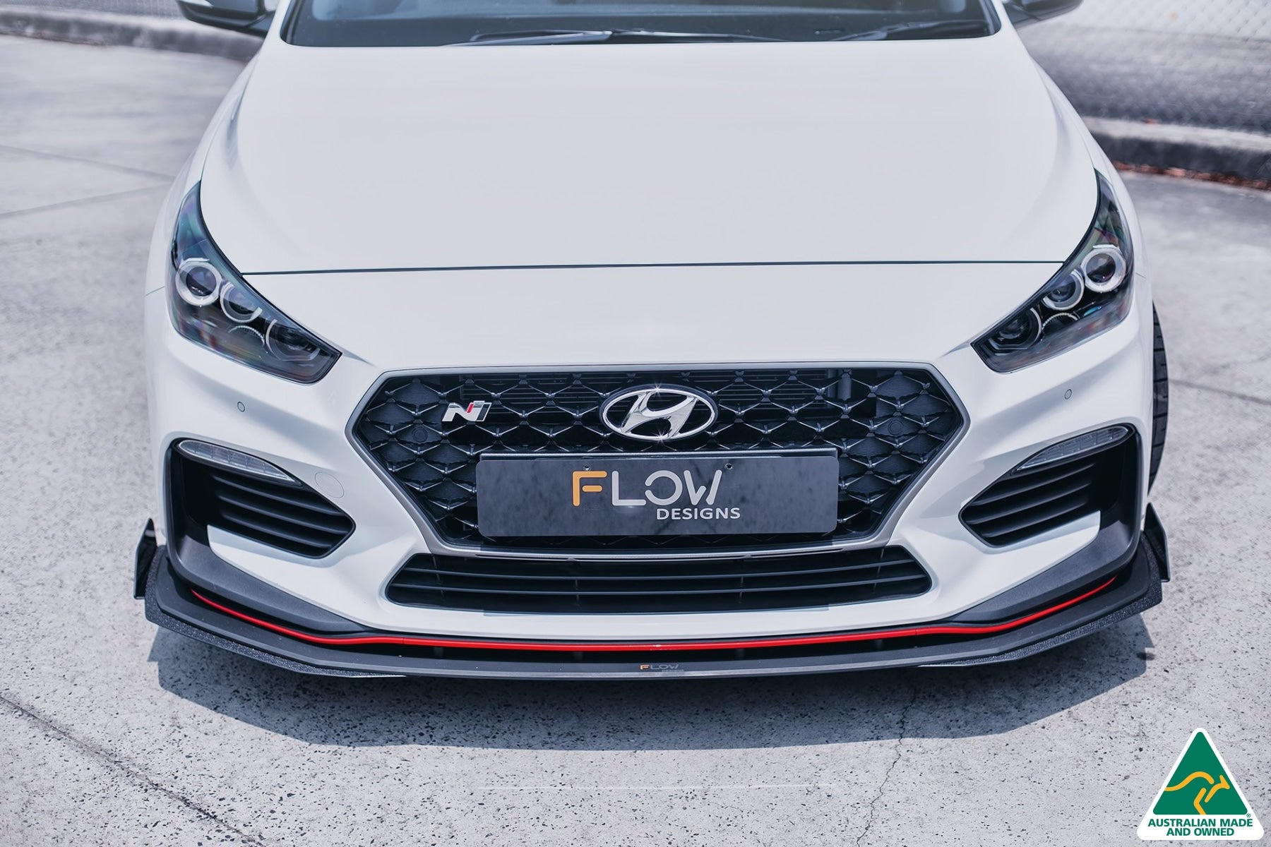 i30N Fastback PD Front Lip Splitter & Reinforcement Brackets