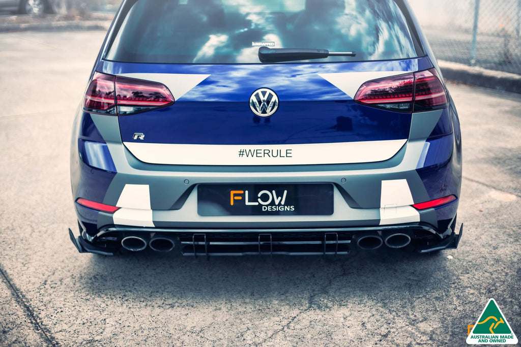 Mk7 R Diffuser Buy Volkswagen MK7.5 Golf R Flow-Lock Rear Diffusers Online