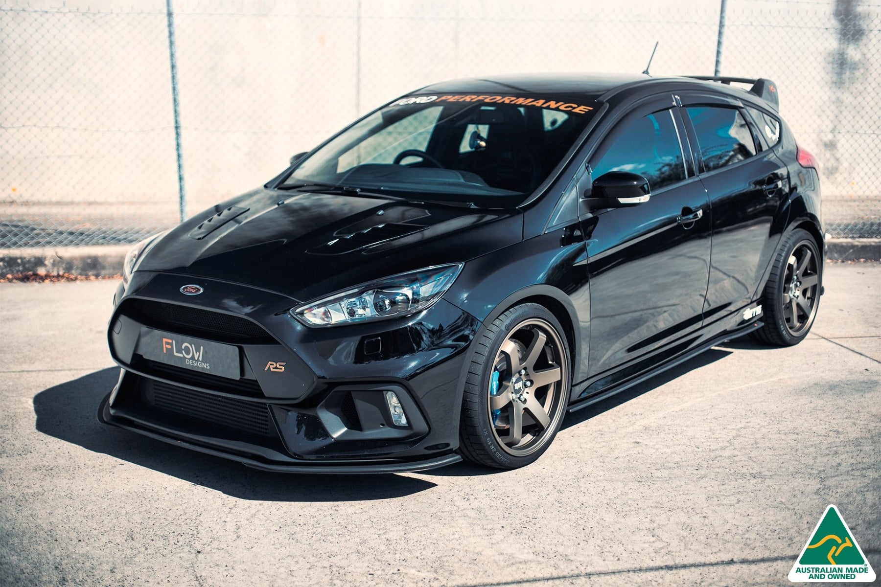 Ford MK3 Focus RS Front Splitter Extensions | Flow Designs Australia