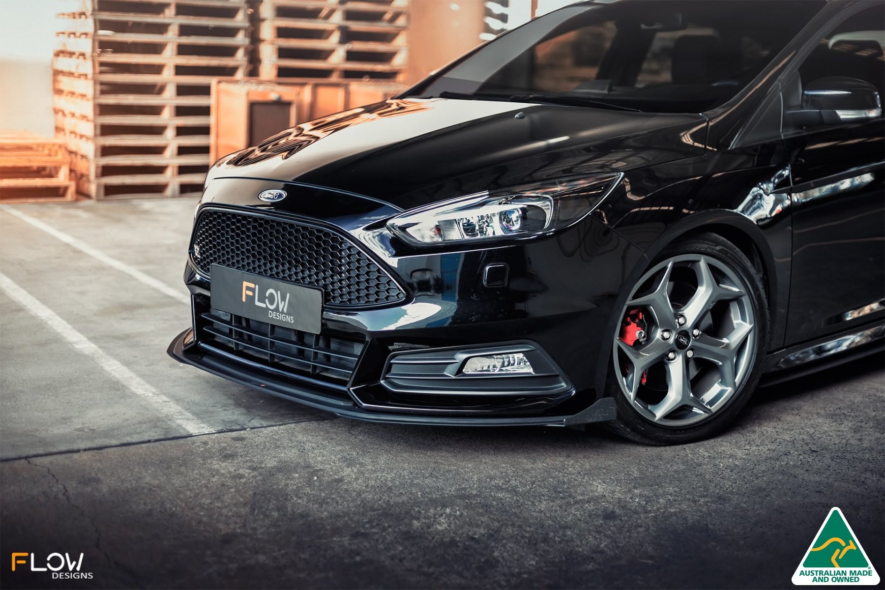 MK3.5 Focus ST (Facelift) Front Lip Splitter (2 Piece)