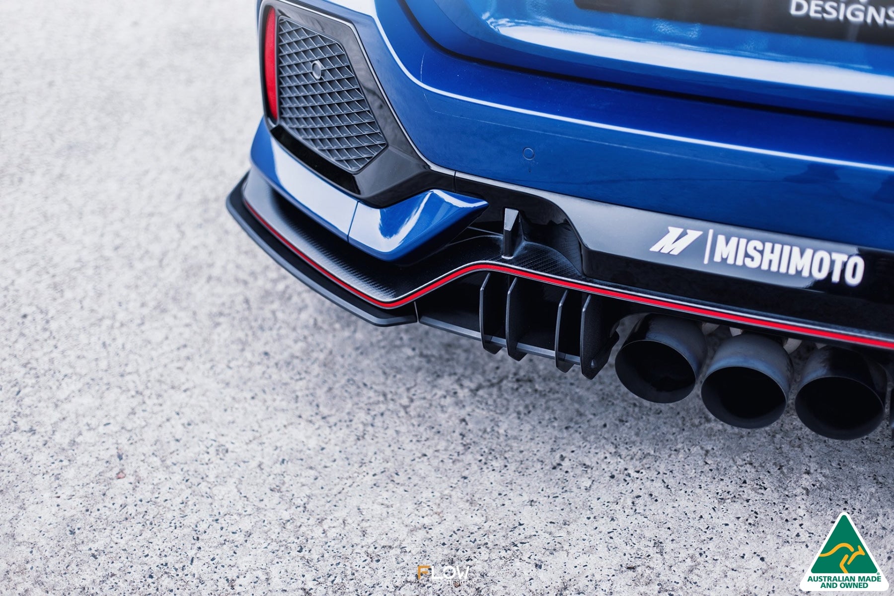 FK8 Civic Type R Flow-Lock Rear Diffuser