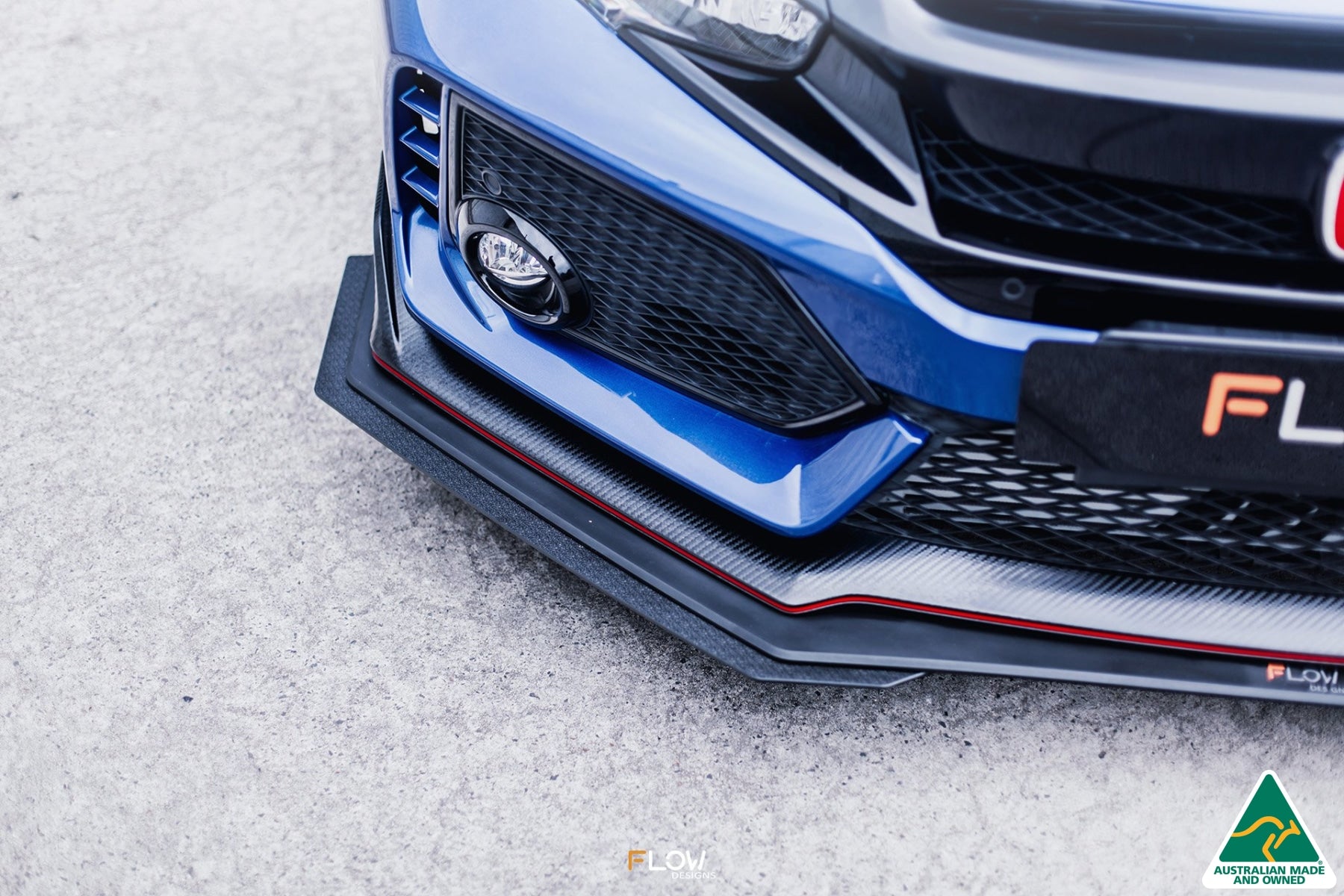 FK8 Civic Type R Front Lip Splitter Extensions (Pair)