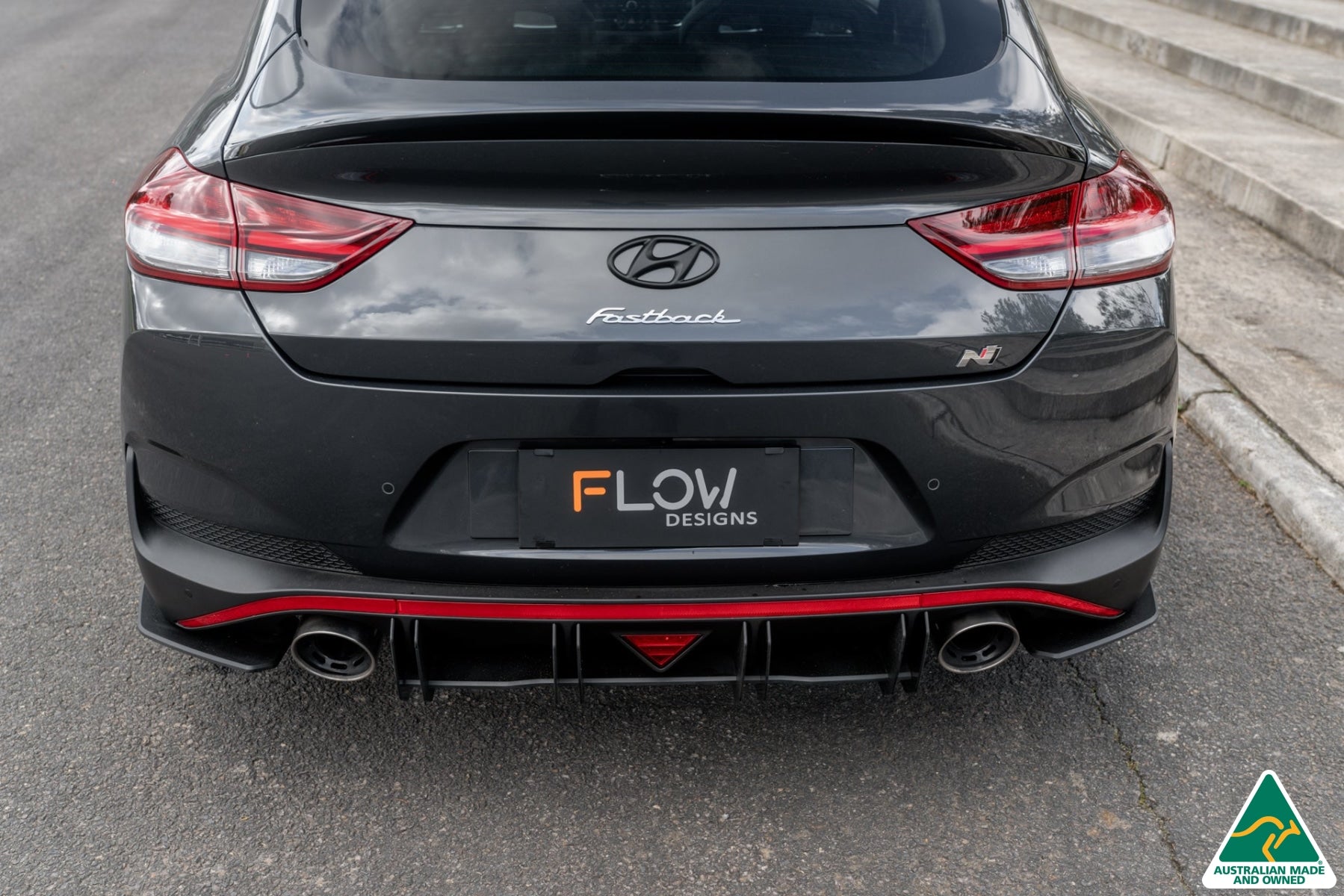 i30N Fastback PD FL 2022+ Flow-Lock Rear Diffuser