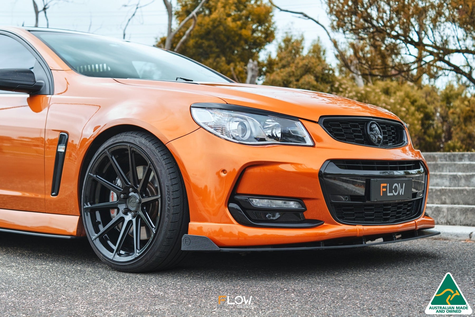 VF Commodore S2 Wagon Front Lip Splitter Winglets (Pair)