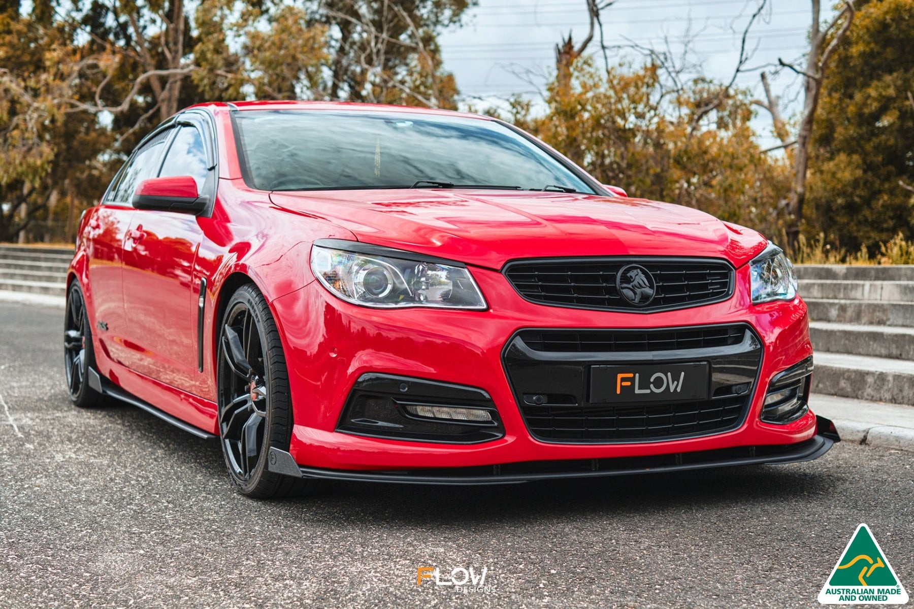 VF Commodore S1 Sedan Front Lip Splitter Winglets (Pair)