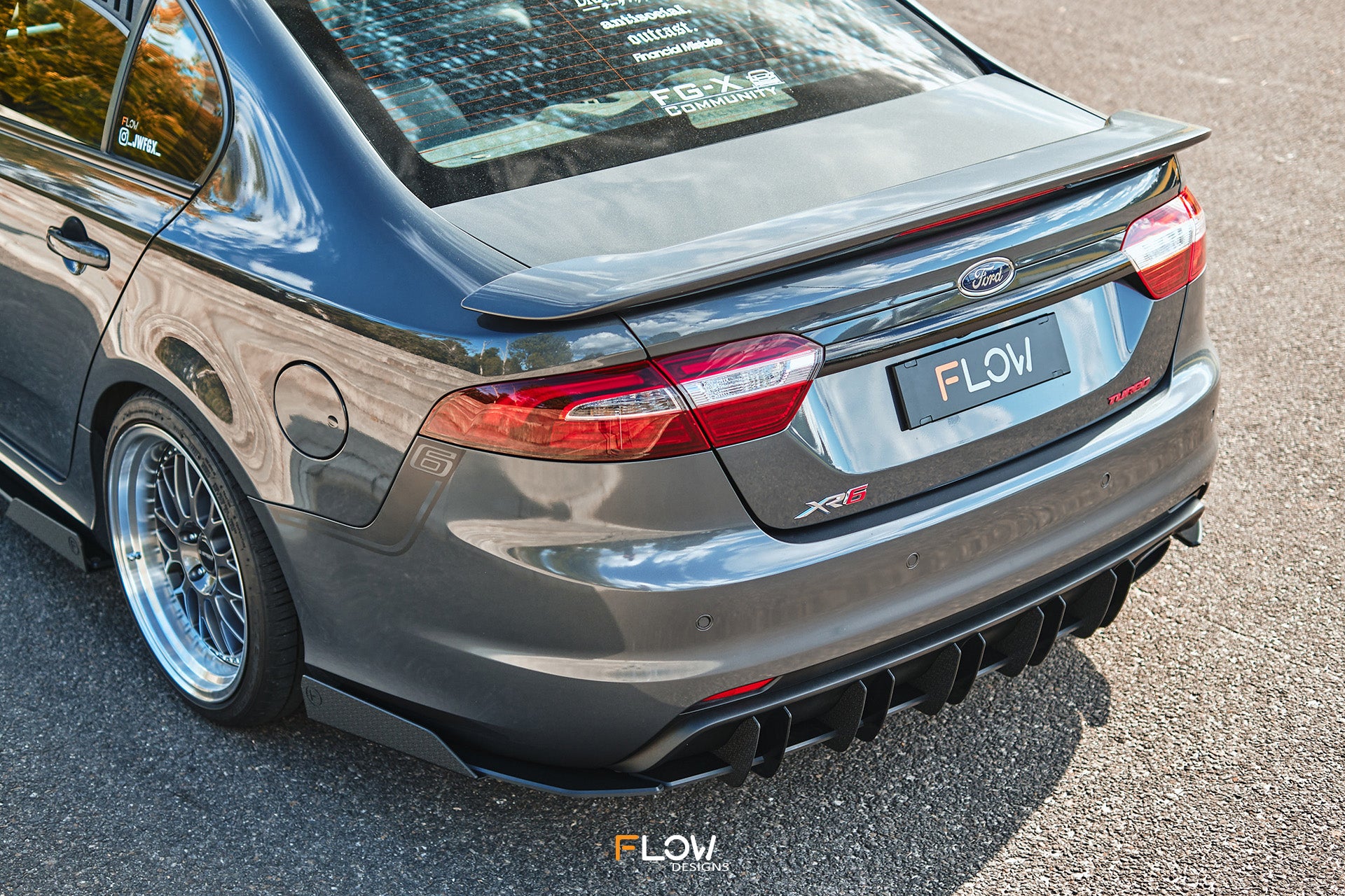 Falcon FGX Flow-Lock Rear Diffuser (TEXTURED)