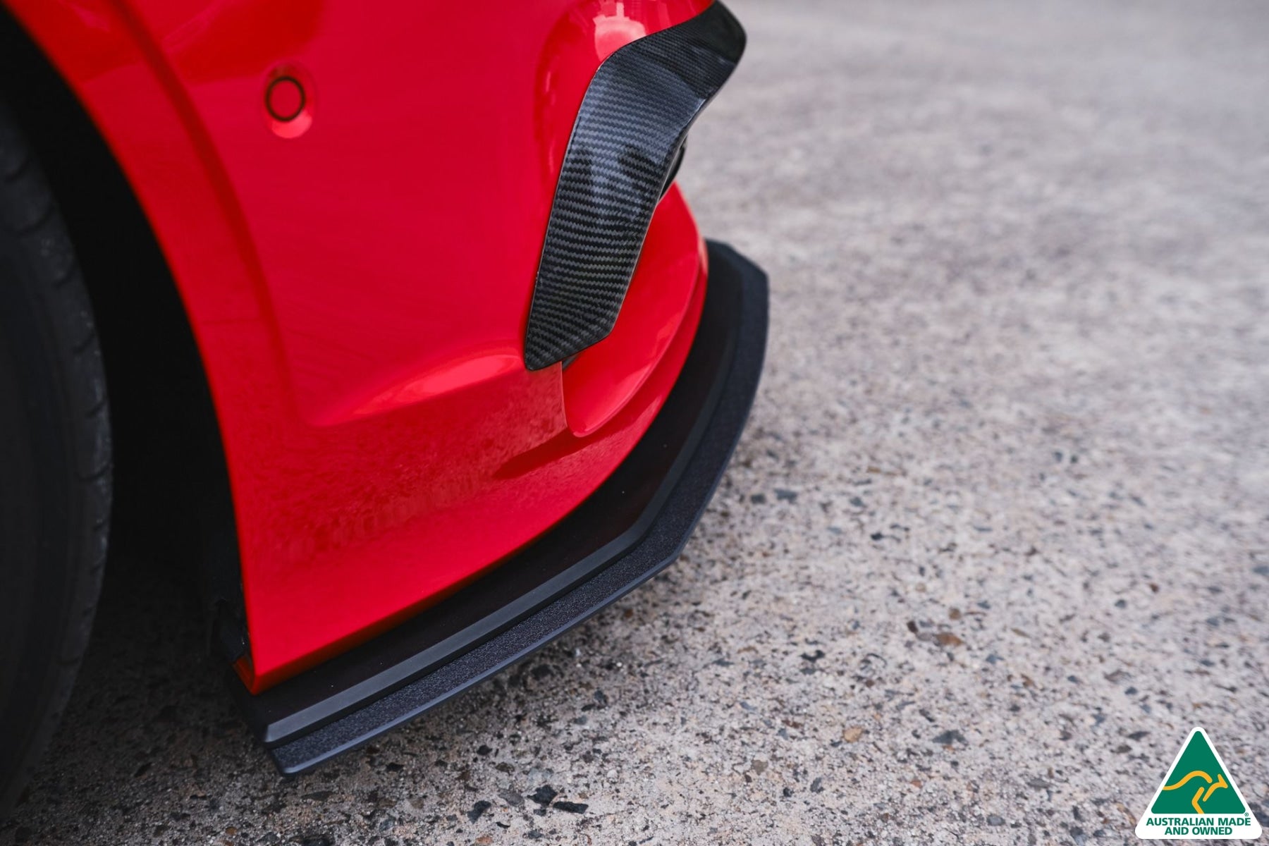 S3 8V Sedan Pre-Facelift Front Lip Splitter Extensions (Pair)