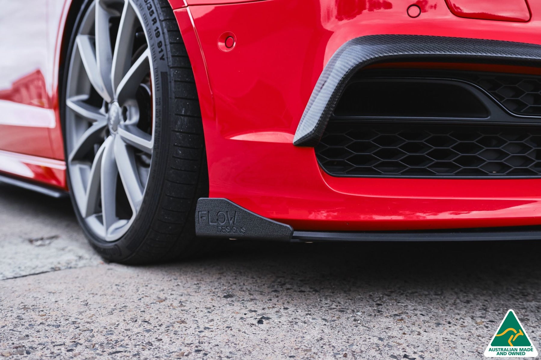 S3 8V Sedan Pre-Facelift Front Lip Splitter Winglets (Pair)