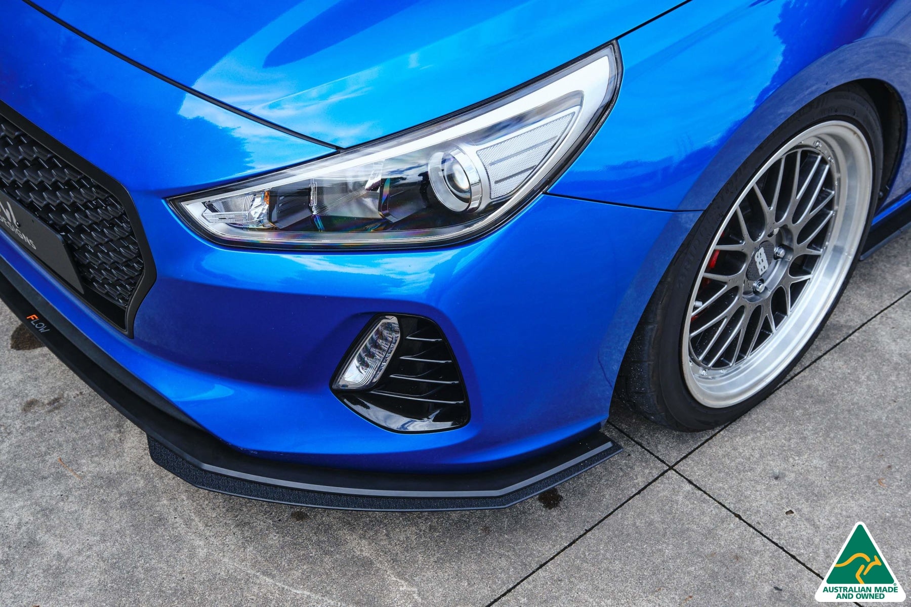 i30 SR Hatch (2017-2018) Front Lip Splitter & Mounting Brace